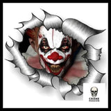 Autocollant Clown - Crâne Passion