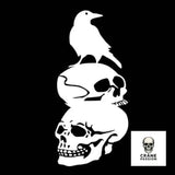 Autocollant Corbeau - Crâne Passion