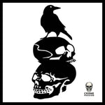 Autocollant Corbeau - Crâne Passion