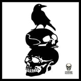 Autocollant Corbeau - Crâne Passion