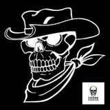 Autocollant Cowboy - Crâne Passion