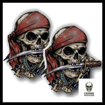 Autocollant Pirate - Crâne Passion