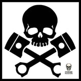 Autocollant Piston - Crâne Passion