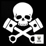 Autocollant Piston - Crâne Passion