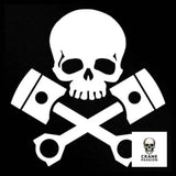 Autocollant Piston - Crâne Passion