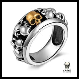 Bague Aztèque (Argent) - Crâne Passion