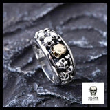 Bague Aztèque (Argent) - Crâne Passion