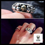 Bague Aztèque (Argent) - Crâne Passion