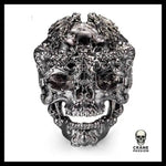 Bague Biker Homme (Acier) - Crâne Passion