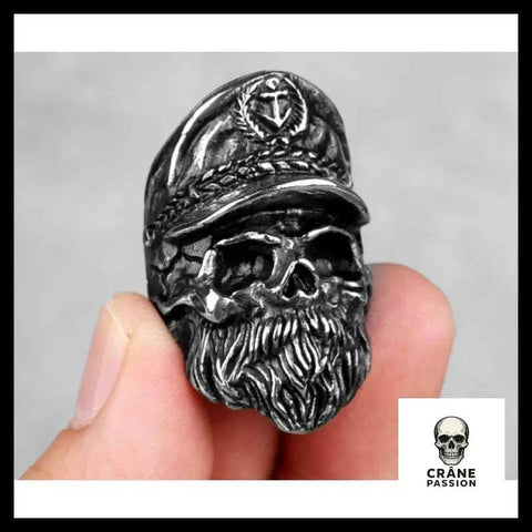Bague Capitaine - Crâne Passion