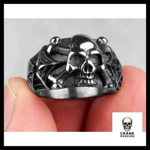 Bague Crâne Araignée - Crâne Passion