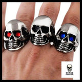 Bague Crâne Fendu (Acier) - Crâne Passion