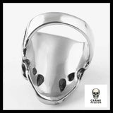 Bague Crâne Fendu (Acier) - Crâne Passion