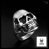 Bague Crâne Fendu (Acier) - Crâne Passion