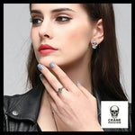 Bague Crâne Gothique (Acier) - Crâne Passion