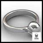Bague Crâne Gothique (Acier) - Crâne Passion
