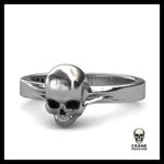 Bague Crâne Gothique (Acier) - Crâne Passion