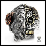 Bague Crâne Mexicain Catrina (Argent) - Crâne Passion