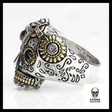 Bague Crâne Mexicain Catrina (Argent) - Crâne Passion