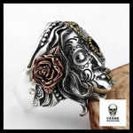 Bague Crâne Mexicain Catrina (Argent) - Crâne Passion
