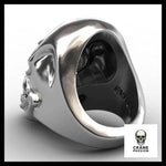 Bague Crâne Rock (Acier) - Crâne Passion