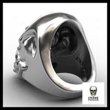 Bague Crâne Rock (Acier) - Crâne Passion