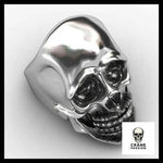 Bague Crâne Rock (Acier) - Crâne Passion