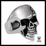Bague Crâne Souriant (Acier) - Crâne Passion