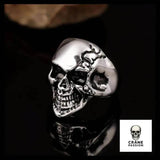 Bague Crâne Souriant (Acier) - Crâne Passion