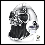 Bague Décapsuleur Tête de Mort (Acier) - Crâne Passion