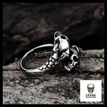 Bague Dragon Homme (Acier) - Crâne Passion