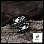 Bague Dragon Homme (Acier) - Crâne Passion