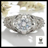 Bague Gothique Frémissant (Acier) - Crâne Passion