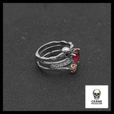 Bague Gothique Love (Acier) - Crâne Passion