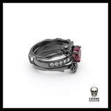 Bague Gothique Love (Acier) - Crâne Passion