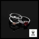 Bague Gothique Love (Acier) - Crâne Passion