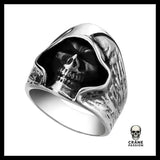 Bague Grande Faucheuse (Acier) - Crâne Passion