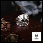 Bague Grande Faucheuse (Acier) - Crâne Passion