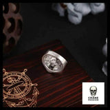 Bague Grande Faucheuse (Acier) - Crâne Passion