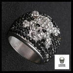 Bague Johnny Hallyday (Acier) - Crâne Passion