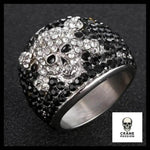 Bague Johnny Hallyday (Acier) - Crâne Passion