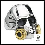 Bague Masque à Gaz - Crâne Passion