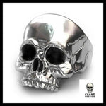 Bague Motard Homme (Acier) - Crâne Passion