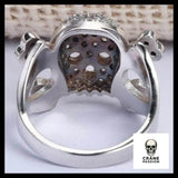 Bague Pirate Diamonds (Acier) - Crâne Passion