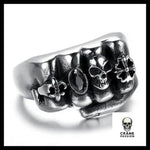 Bague Poing (Acier) - Crâne Passion