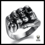 Bague Poing (Acier) - Crâne Passion
