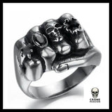 Bague Poing (Acier) - Crâne Passion