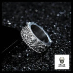 Bague Rock Femme (Acier) - Crâne Passion