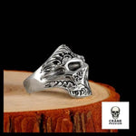 Bague Skull Argent Homme (Argent) - Crâne Passion