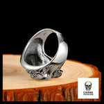 Bague Skull Argent Homme (Argent) - Crâne Passion
